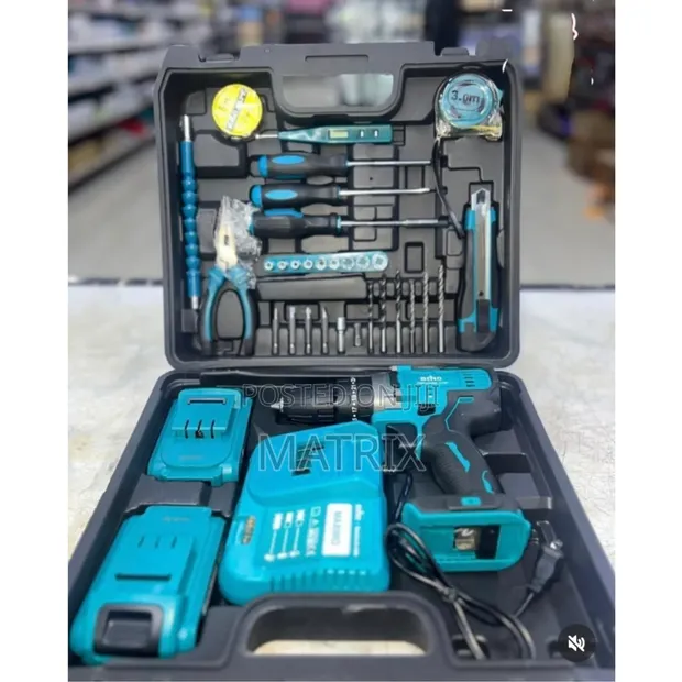 48V Cordless Brushless Drill Set with Lithium-Ion Battery - 1