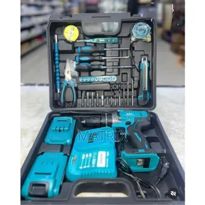 48V Cordless Brushless Drill Set with Lithium-Ion Battery