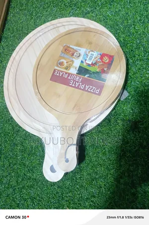 Bamboo Pizza & Fruit Serving Boards