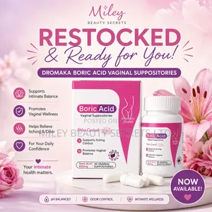 Dromaka Boric Acid Vaginal Suppositories 600mg