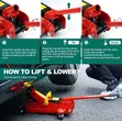Hydraulic Trolley Jack - 2 Ton Quick Lift - 2