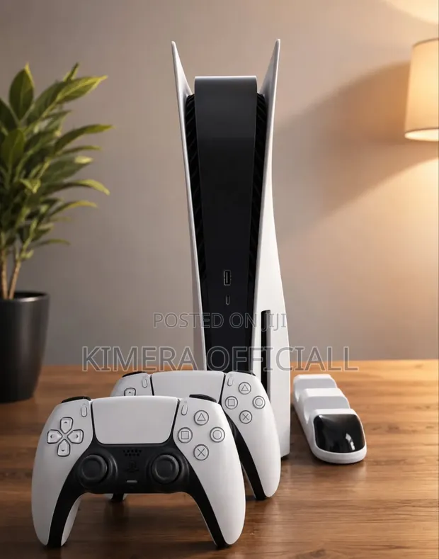 UK Used PlayStation 5 Standard Disc Edition with 2 Controllers & Games - 1