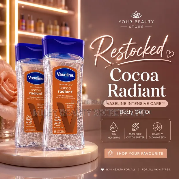 Vaseline Intensive Care Cocoa Radiant Body Gel Oil 200ml - 1