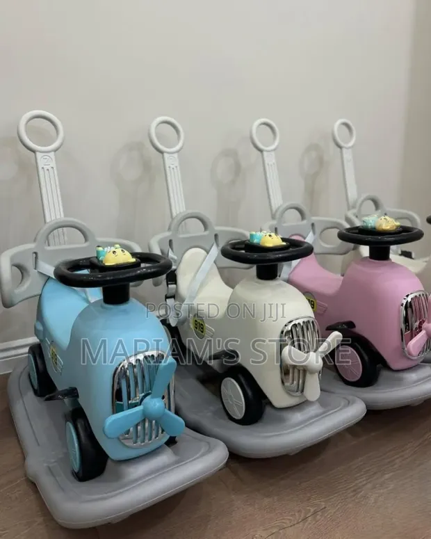 Hape Multi-Functional 3-in-1 Toddler Ride-on Toy Cars and Rockers - 1