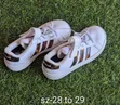 Kids White Adidas Sneakers - 1