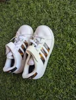 Kids White Adidas Sneakers - 2