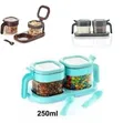 Dual Spice and Condiment Dispenser Set with Serving Tray - 2