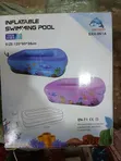 Rectangular Inflatable Kids' Swimming Pool (120x90x36cm) - 1