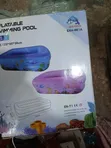 Rectangular Inflatable Kids' Swimming Pool (120x90x36cm) - 2