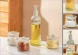 Elegant Glass Oil Dispenser and Spice Jar Set - Multicolor - 2
