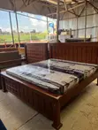 6x6 Bed Frame in Wood - 1
