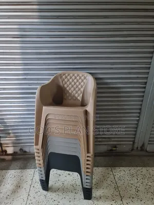 Brand New Plastic Dining Chairs (Brown)