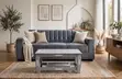 Sofa Set & Wooden Table - 1