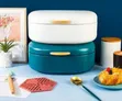 Modern Metallic Oval Bread Box - Multicolor - 2