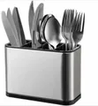 Stainless Steel Divided Utensil Holder / Flatware Caddy - 2
