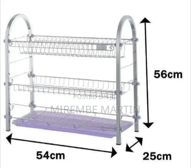 2-Tier Dish Drying Rack with Drainboard - 1