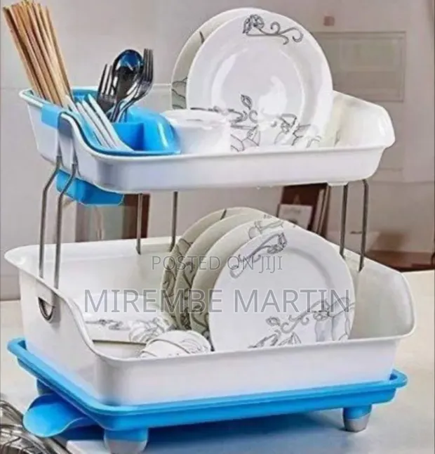 2 Tier Kitchen Sink Dish Drainer - 1
