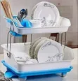 2 Tier Kitchen Sink Dish Drainer - 1