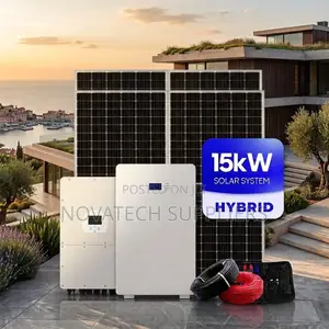 Premium 12KW Hybrid Solar Package: 15KWH Lithium Battery + 6.96KW PV