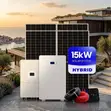 Premium 12KW Hybrid Solar Package: 15KWH Lithium Battery + 6.96KW PV - 1