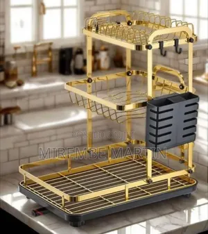 3-Tier Detachable Dish Drying Rack - Multicolor