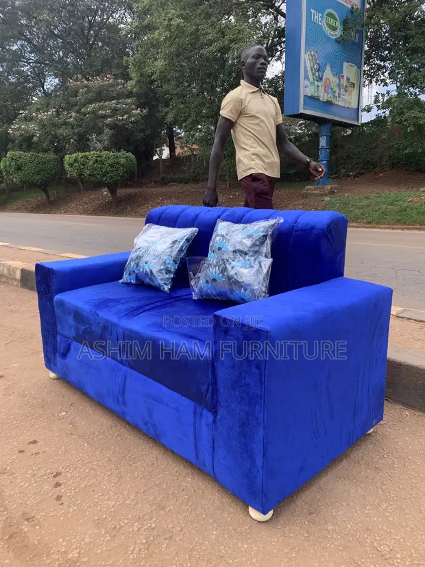 Kyi Light Blue Sofa Set - 1