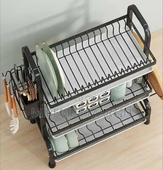 Multi-Tier Kitchen Storage and Drying Rack - Multicolor - 1