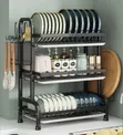 Multi-Tier Kitchen Storage and Drying Rack - Multicolor - 2