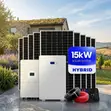 Complete 15KWH Solar Backup System: 12KW Inverter, 12x580W Panels, BMS - 1