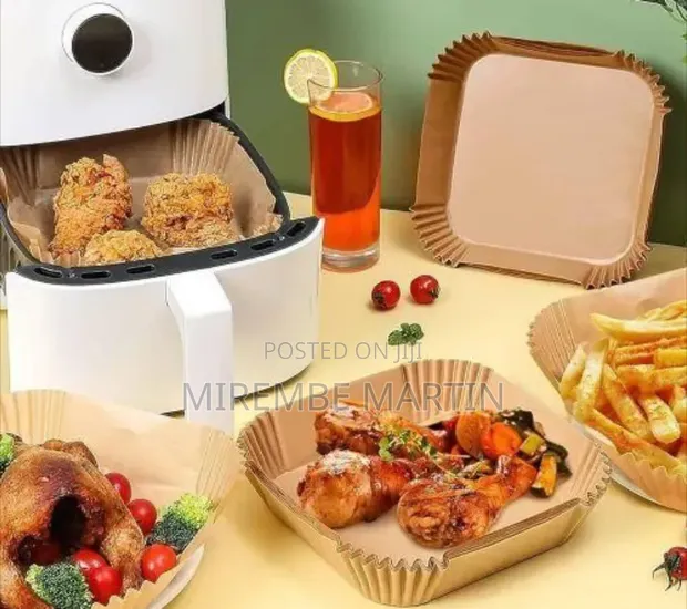 Square Air Fryer Disposable Parchment Paper Liners - L - 1