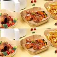Square Air Fryer Disposable Parchment Paper Liners - L - 2