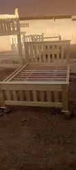 4x6 Plain Wooden Musambya Bed - 1