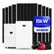12KW Hybrid Solar Kit with 15KWH Battery & 6960W PV - 1