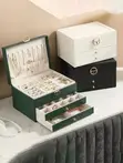 PU Leather Jewelry Box Organizer - 3