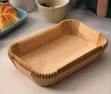 Square Air Fryer Disposable Paper Liner - Brown - 2
