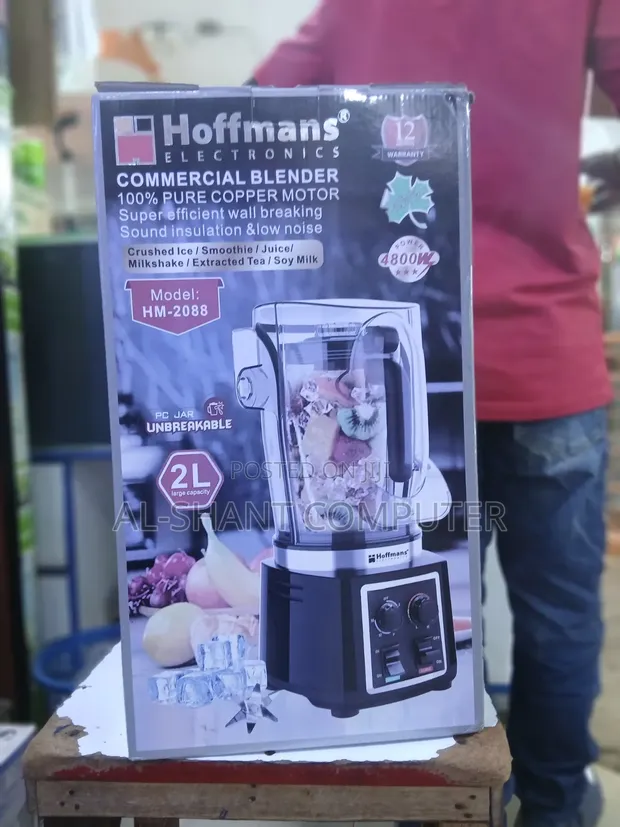 Hoffmans 2L Commercial Blender HM-2088 - 1