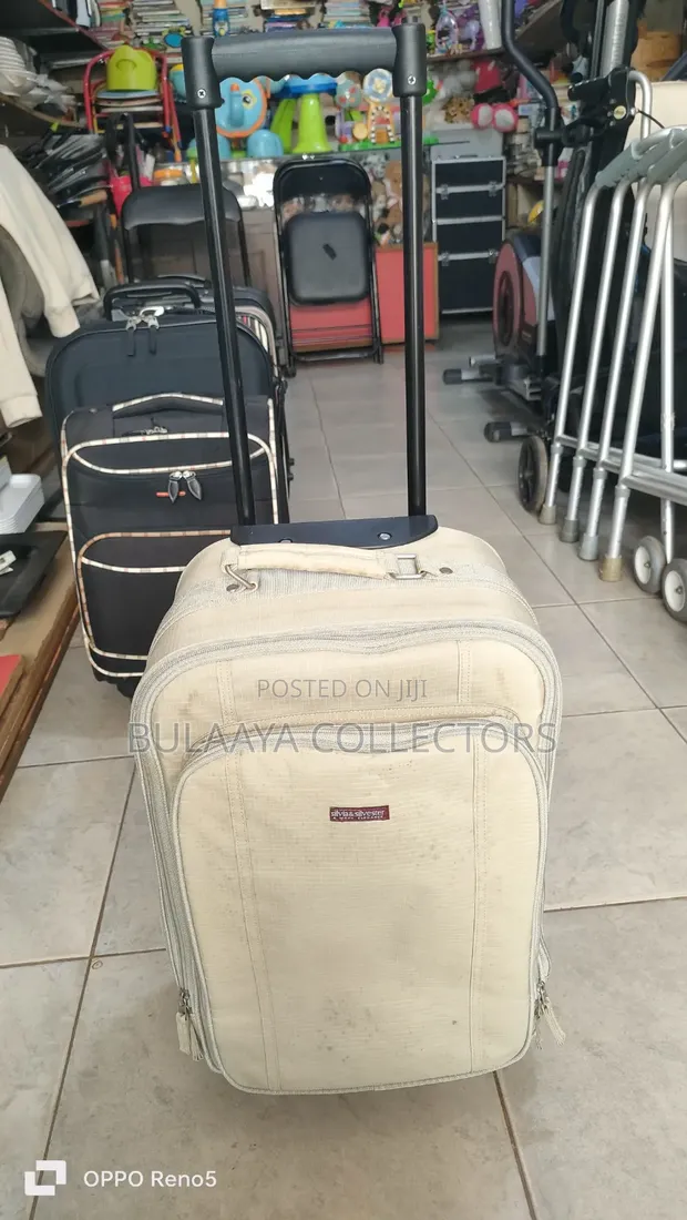 Japanese Beige Soft-Sided Rolling Underseat Carry-on Suitcase - 1