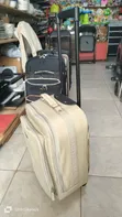 Japanese Beige Soft-Sided Rolling Underseat Carry-on Suitcase - 2