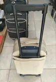Japanese Beige Soft-Sided Rolling Underseat Carry-on Suitcase - 3