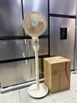 HEJ Air Circulating Pedestal Fan - Cream - 2