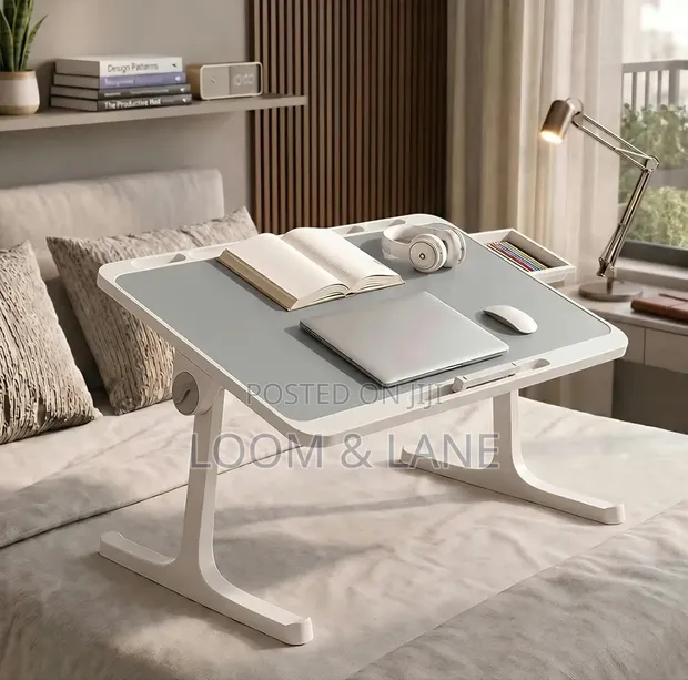 Adjustable Laptop Table with USB Light - 1