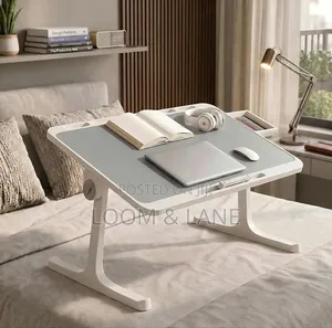 Adjustable Laptop Table with USB Light