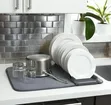 Microfiber Dish Drying Mat with Rack - 1