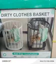 Rolling Metal Laundry Basket with Wheels - 1