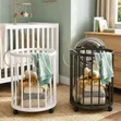 Rolling Metal Laundry Basket with Wheels - 2