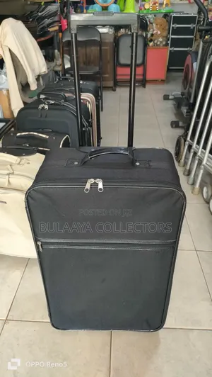 Japanese Black Soft-Sided Rolling Suitcase