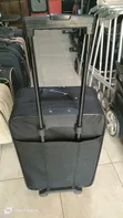 Japanese Black Soft-Sided Rolling Suitcase - 3