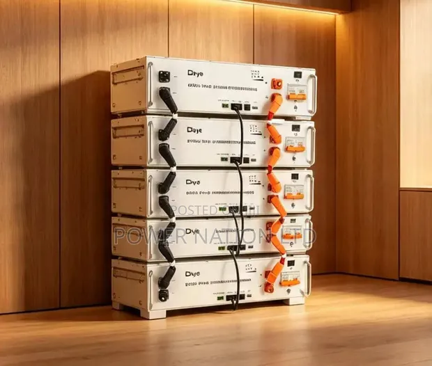 25.6kWh 48V Deye High Voltage Lithium Battery System - 1