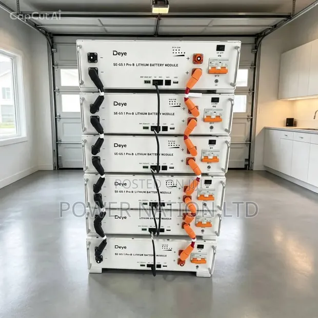 Deye 30kWh 48V High Voltage Lithium Battery - 1