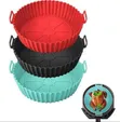 Square Reusable Silicone Air Fryer Liners (Pack of 2) - 1